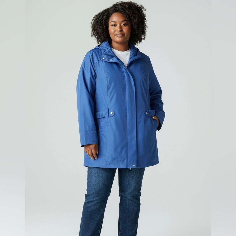 Details Intl - Blue Windbreaker Jacket - Size 2xl